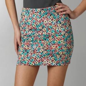 BCBGeneration Floral Print Miniskirt